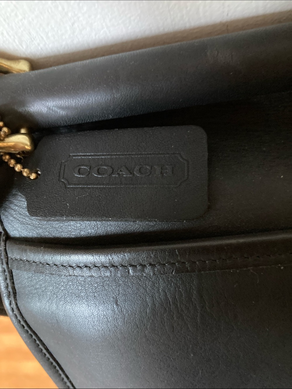 Coach Black Leather Beekman Briefcase with Brass Hardware - Picture 4 of 8